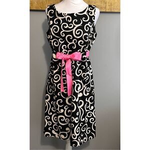 R&K Originals Black and White Dress, size 12